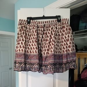 Xhilaration Target Hippie Mini Skirt, Flouncy